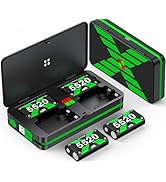 4x5520mWh Controller Battery Pack for X-Series X/S, DXKK Rechargeable Battery for X1/One S/One X/...