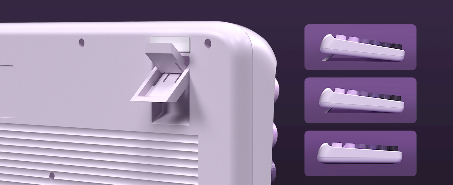 Two-Step Keyboard Feet