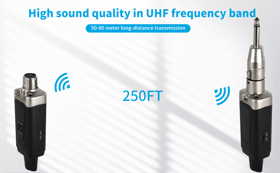 xlr wireless transmitter and receiver microphone system