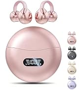 Jacuate Clip on Earbuds,Open Ear Earbuds Wireless Bluetooth 5.4, Lightweight Open Ear Headphones ...