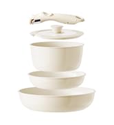 Redchef Ceramic Pots and Pans Set Non Stick, Nonstick Kitchen Cookware Sets, Non Toxic Pots and P...