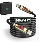 240W USB C to USB C Cable, Type C to Type C Cable, 480Mbps Speed, USB-IF Certified, Fast Charging...