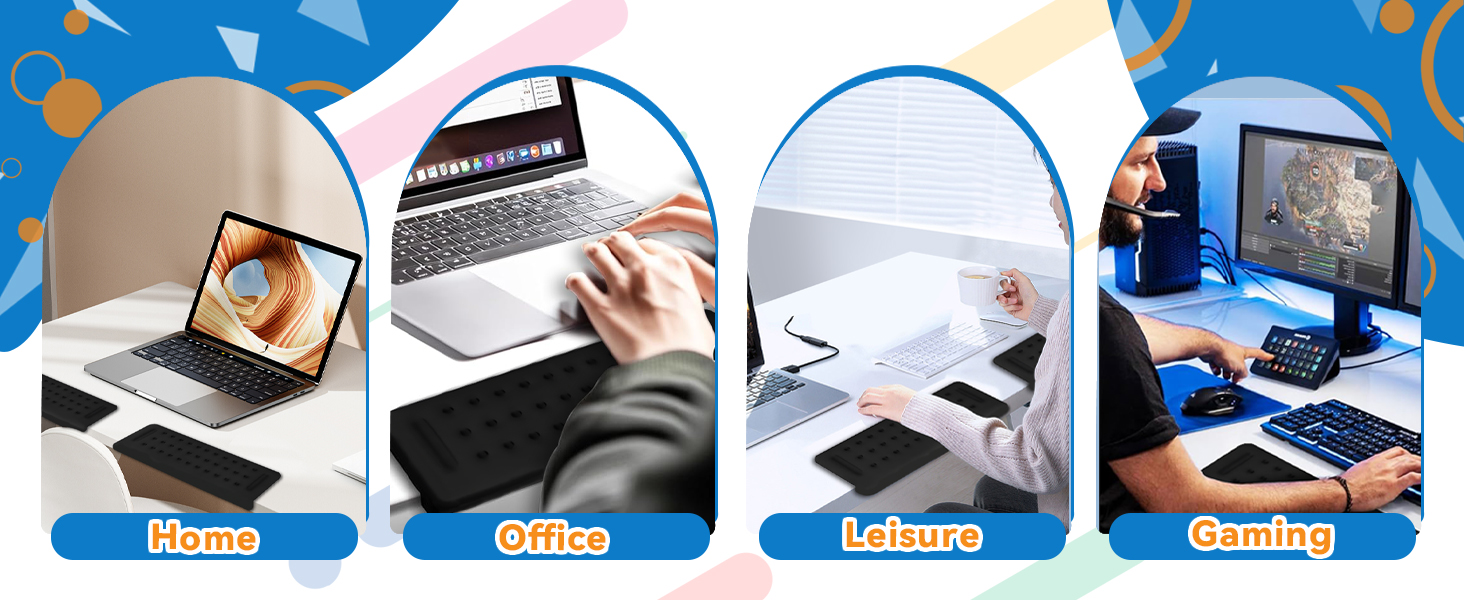 keyboard pad with wrist support