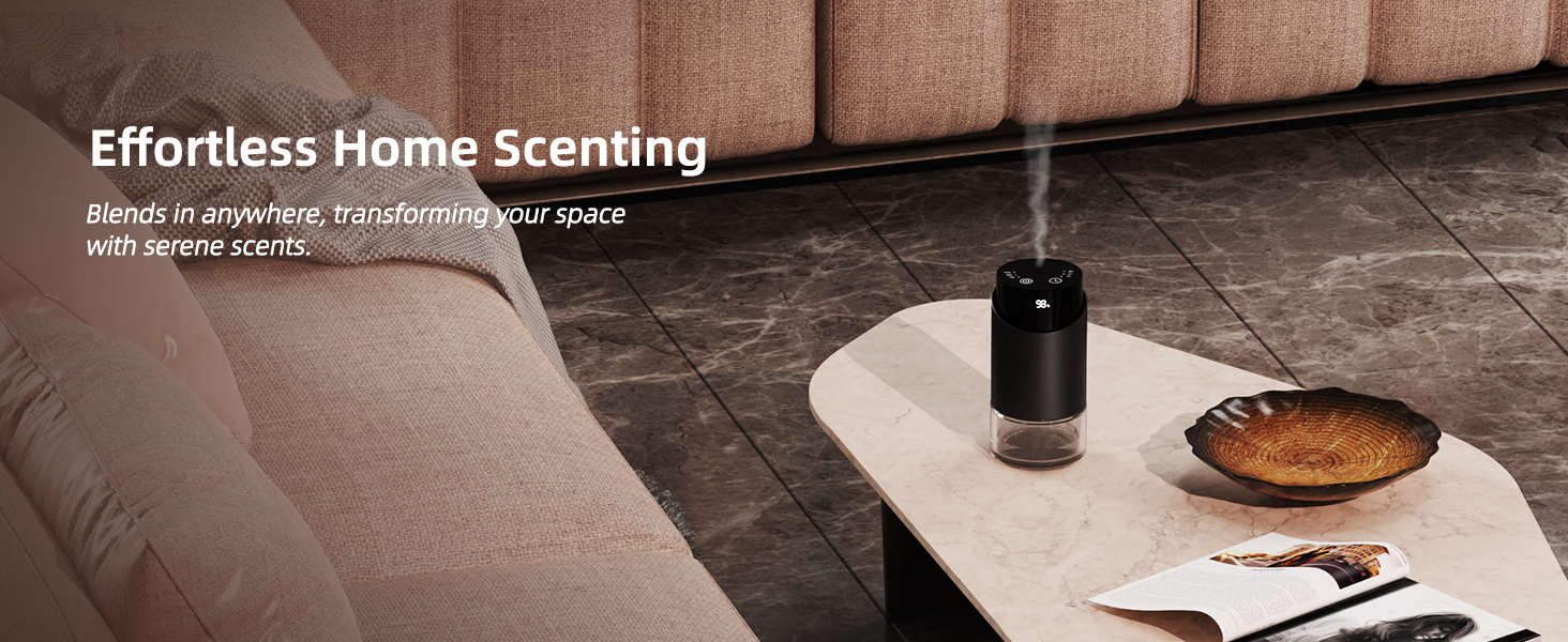 waterless diffuser essential oil scent aromatherapy portable battery operated home room office mini