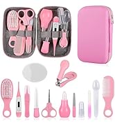 Baby Grooming Kit, Infant Safety Care Set with Hair Brush Comb Nail Clipper Nasal Aspirator,Baby ...