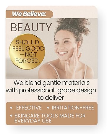 Lymphatic Contour Face Brush, Facial Brush for Lymphatic Drainage, Dry Lymphatic Massage Brush