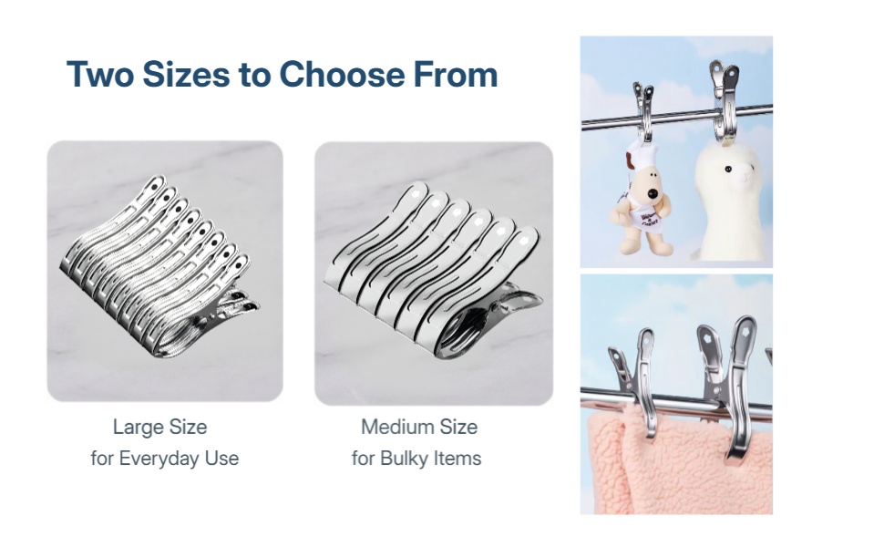 two sizes to choose from
