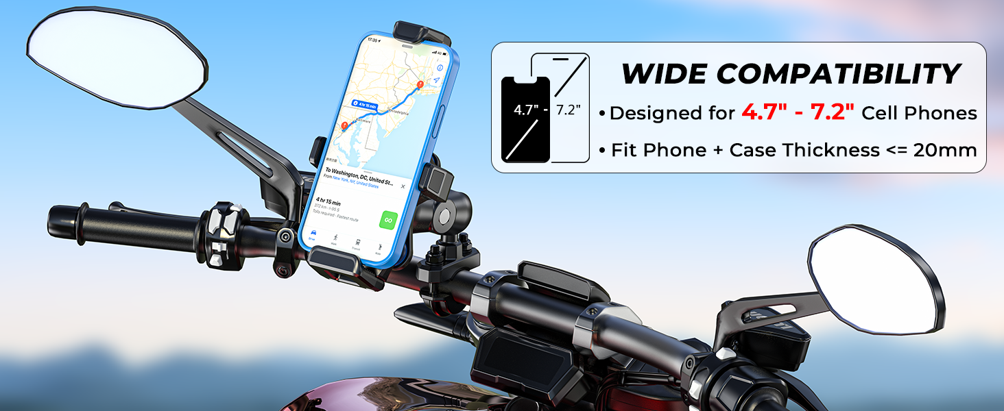 motorcycle phone mount