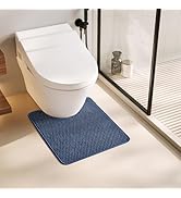 Chenille Bath Rug Description Hide U Shape Non Slip Super Absorbent Washable Thin Quick Dry Low P...