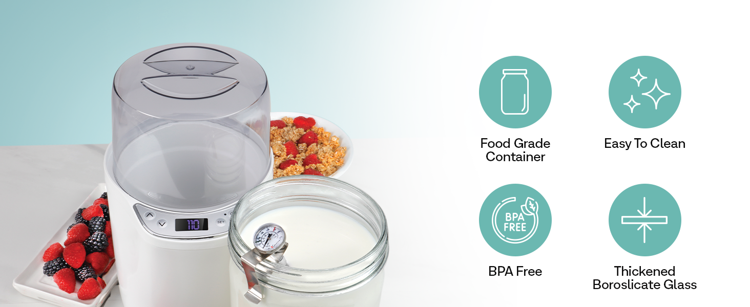 Euro Cuisine YM260 White Yogurt Maker