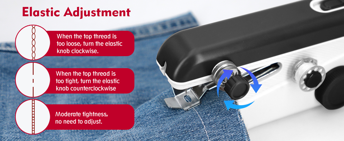 Handheld Sewing Machine for Beginners Portable Mini Hand Sewing Machine for Quick Stitching