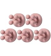 ZEZHOU Good Grips Toothbrush Holders - 5Pcs Self Adhesive Silicone Razor Holder Wall Mounted to M...