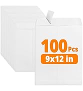 SUNEE Envelopes 9x12, Self Seal Catalog Mailing Envelopes 9x12, 28LB White Kraft Paper Large Docu...