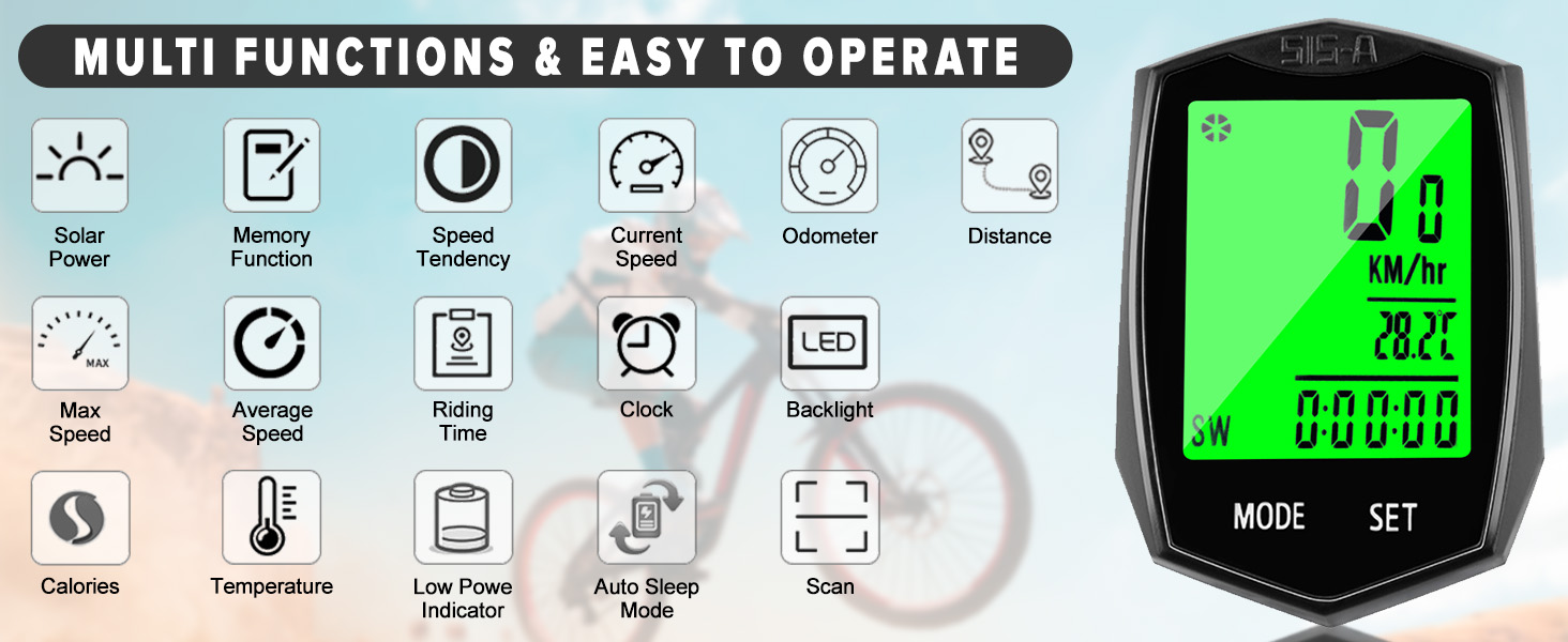 Bike Computer Speedometer