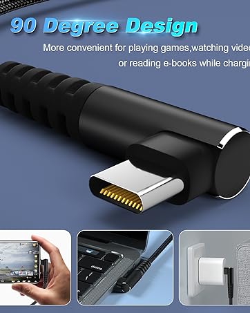 90 degree usb c cable