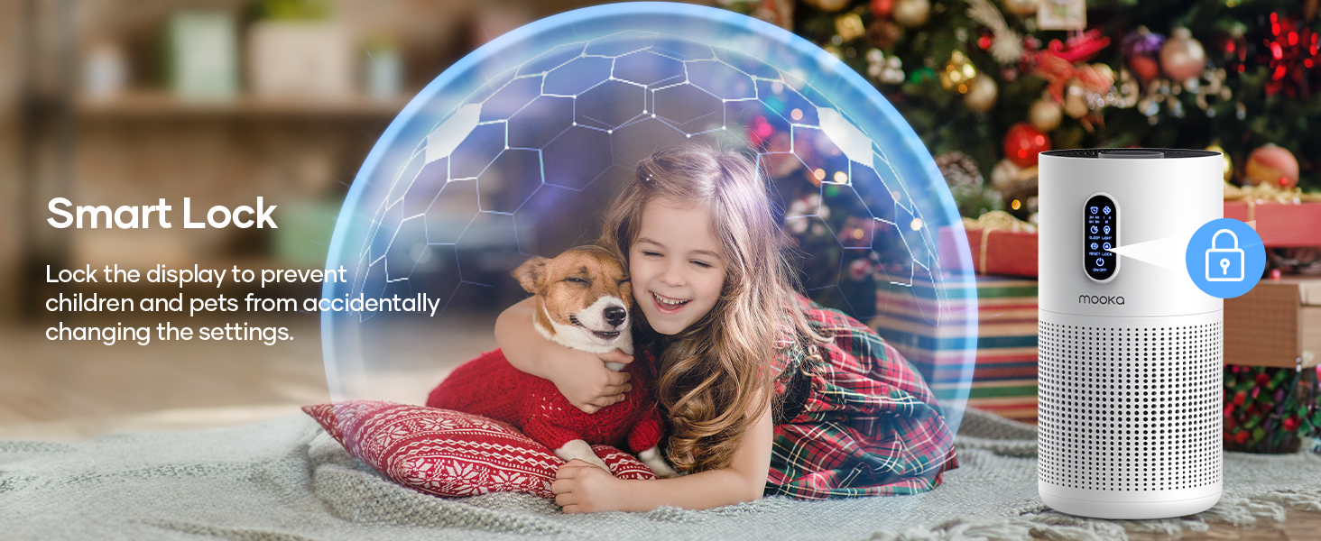air purifier with child clock