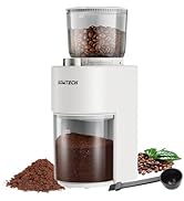 SOWTECH Anti-static Conical Burr Coffee Grinder, Electric Mill, 38 Precise Grind Settings, Precis...