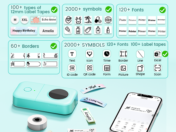 label maker machine with tape 