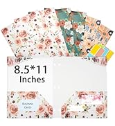 Ospelelf Folder with Pockets, Waterproof Plastic Folder with Two Fixed Corner Tabs and 2 Pockets ...