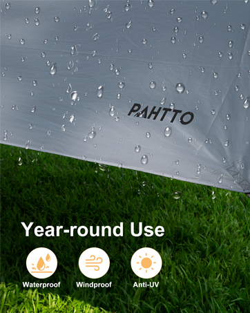 camping tarp with poles