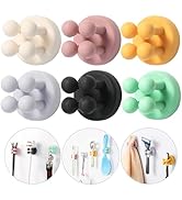 iBetterLife Silicone Toothbrush Holders for Bathrooms - 6Pcs Razor Holder for Shower Wall Mounted...
