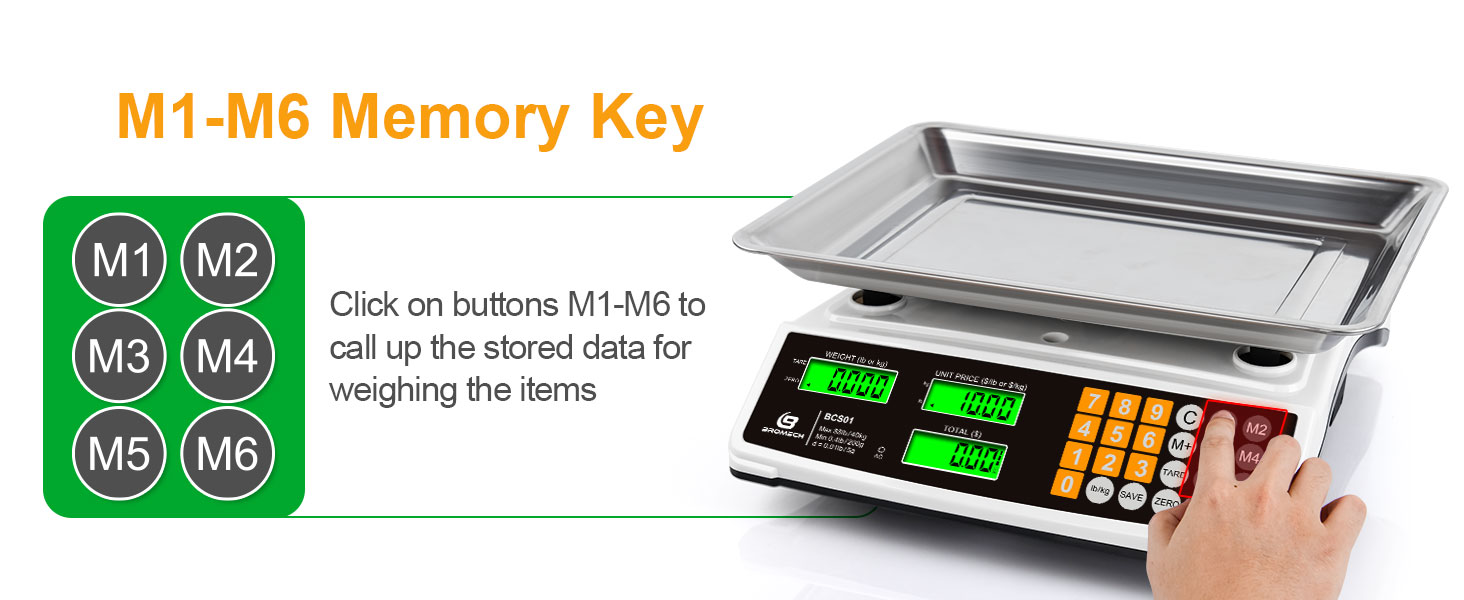 Commercial food scale