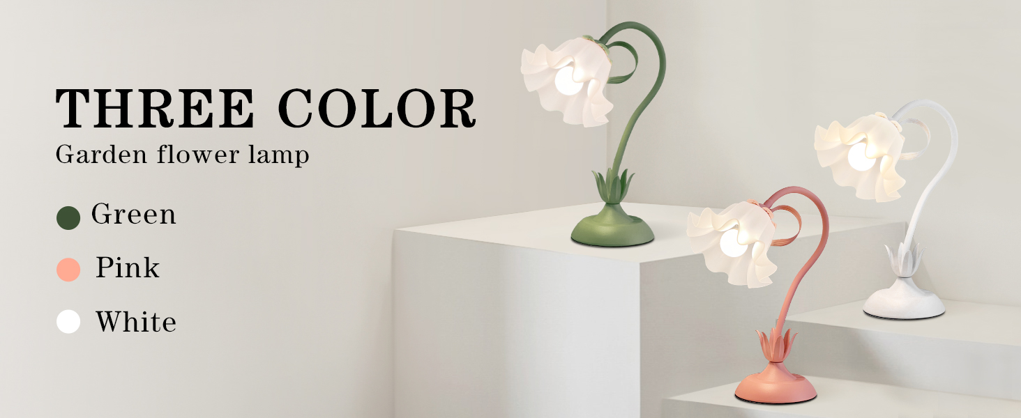 pink flower lamp reading lamps for bedside table vintage flower table lamp living room lamp