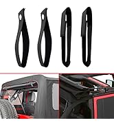 Tie Down Straps for Jeep Wrangler Jk,Soft Top Straps/Rear Window Straps/Back Window Roll Up Strap...