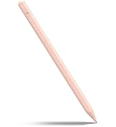 Aplfan Stylus Pen for iPad 2018-2025, Tilt Sensitivity, Fast USB-C Charging, 10H Battery, Pink Ve...