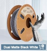 Matte dual color black white