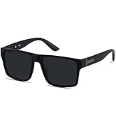 LYZOIT Square Sunglasses for Men Women Polarized Oversized Big UV Protection Rectangle Shades