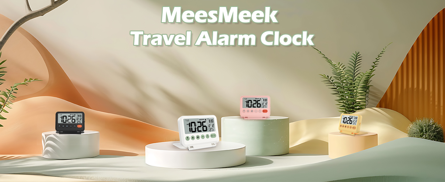 MeesMeek Travel Alarm Clock