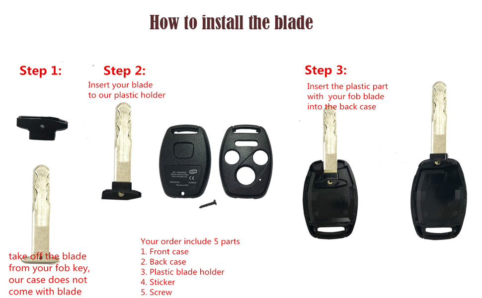 for Honda accord key fob cover