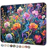 Niniubye Mouse Pad, Square Cute Mouse Pad 10 x 8 Inch, Waterproof Premium-Textured &amp; Stitched Edg...