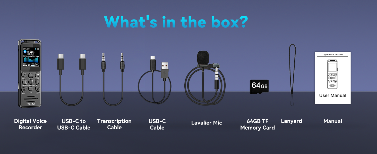voice recorder with playback