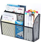 DALTACK Magnetic Pencil Holder Magnetic Shelf for the Whiteboard 3-Grid Mesh Magnetic Pen Holder ...