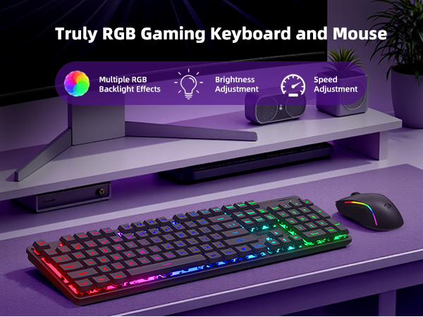 Wireless Gaming Keyboard and Mouse