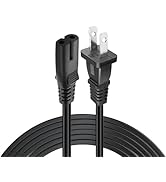 SZAWINLI TV Power Cable 6.6 ft (2 m), Compatible with Samsung Sony Toshiba Hisense HP Dell Epson ...