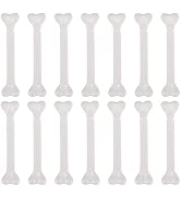 MAGICLULU 36pcs Halloween Plastic White Bones Plastic Mini Bones Charms Fake Human Bone Props for...