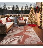 GENIMO Outdoor Rug 5' x 8' Waterproof for Patios Clearance, Reversible Plastic Straw Camping Carp...