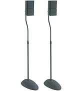 Sanus Home Theater Series Adjustable Height Speakers Stands for Satellite Speakers - Tear Drop Ba...