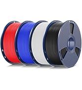 SUNLU 4kg TPU 3D Printer Filament Bundle, High Speed 95A TPU Filament 1.75mm ±0.03mm, Individuall...