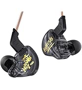 KBEAR K01 iem in ear Monitor Headphones, HIFI Immersive Bass iems for Gaming, Noise Cancelling Wi...