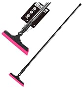 EHDIS 8 Inch Wide Silicone Blade Window Squeegee 16‘’ -45 ‘’ Long Handle Versatile and Sturdy Squ...