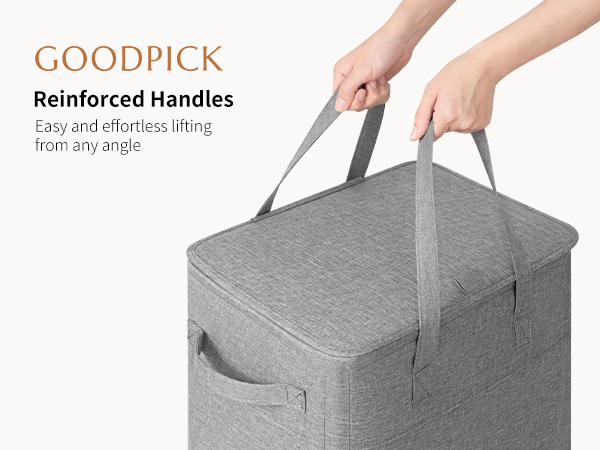 Goodpick Laundry Basket with Wheels and Lid