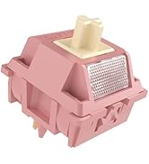 Outemu Red Bean Creamy Pro Keyboard Switch with Diffuser for Mechanical Gaming Keyboard,5-Pin 40g...