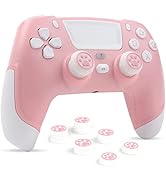 RALAN Pink Wireless Controller Compatible with Playstation 4/Pro/Slim/for PS4 Dualshock 4 Gamepad...