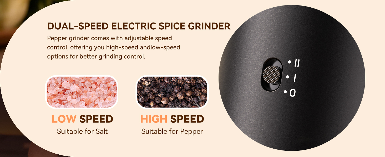 Dual-Speed Electric Spice Grinder