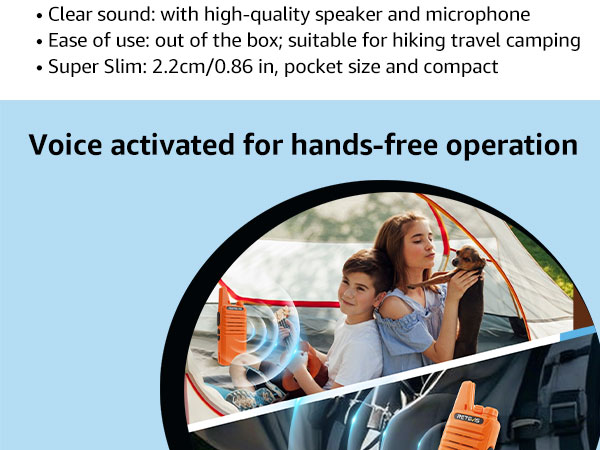 2 way radio long range rechargeable walkie talkies for adults