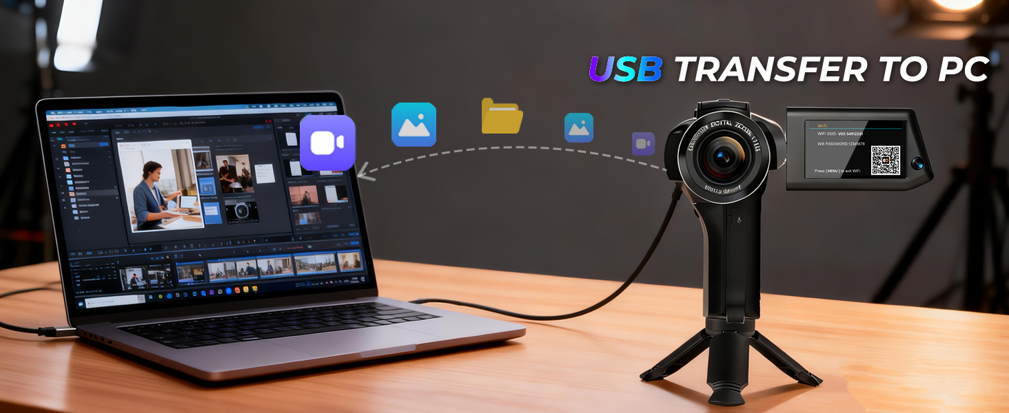 digital camera camcorder transfer to PC for vlogger beginners